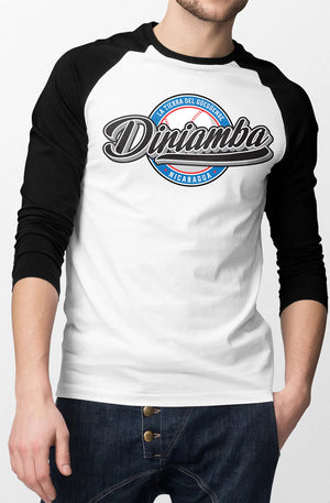 Diriamba Two Tone 3/4 Sleeve Men's Baseball T-Shirt