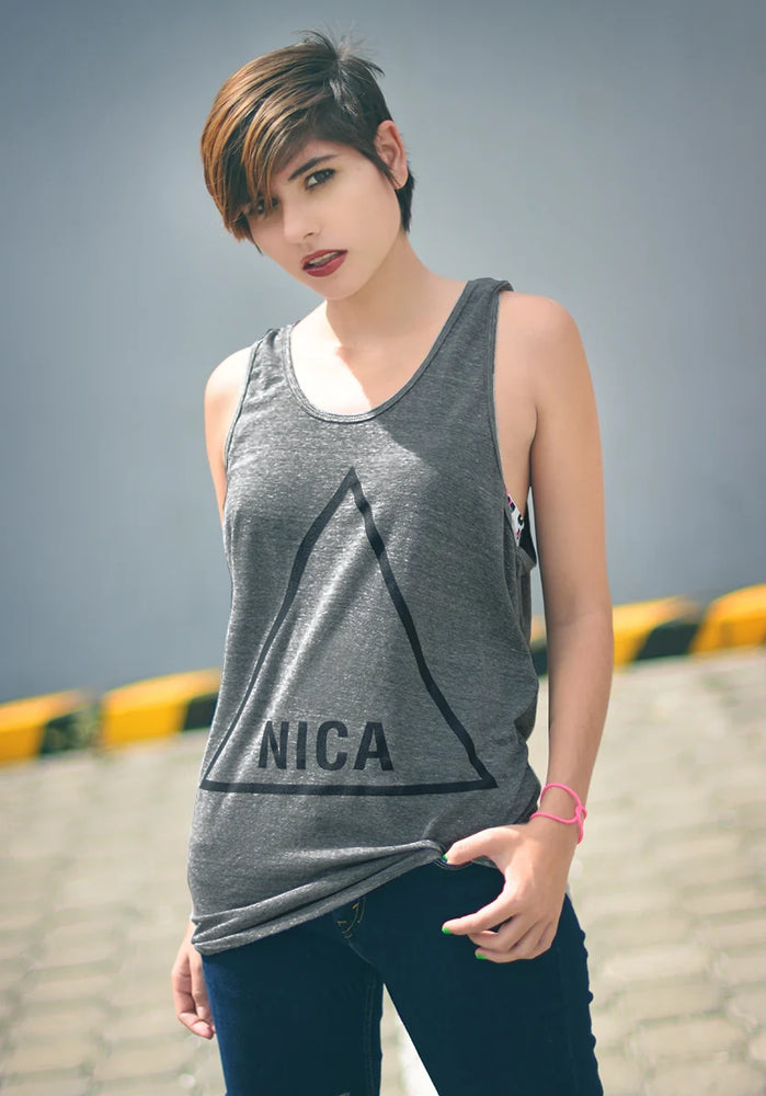 Nica Triangle Women's Racerback Tank