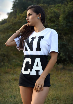 NICA two tone B&W Women's T-shirt