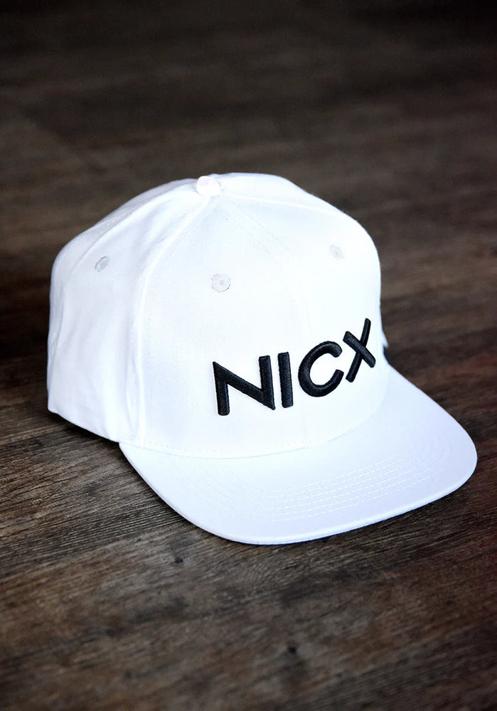 White NICX Snapback Hat