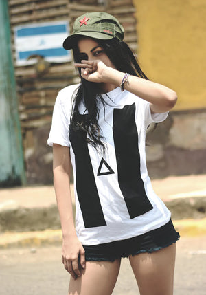 Black & White Flag Short sleeve t-shirt