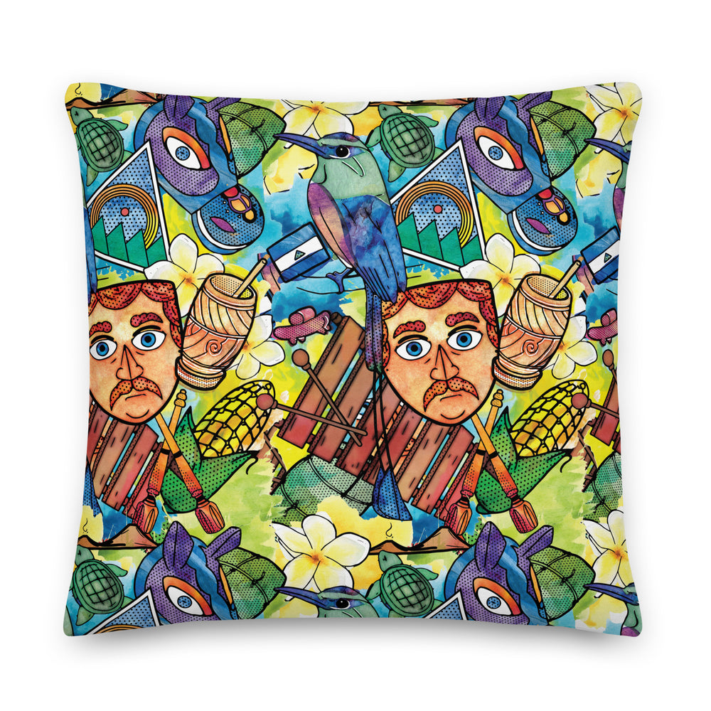 Cultura Nica Acuarela Premium Pillow