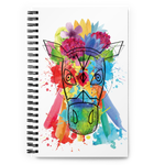 Güegüense Mask Watercolor Spiral notebook