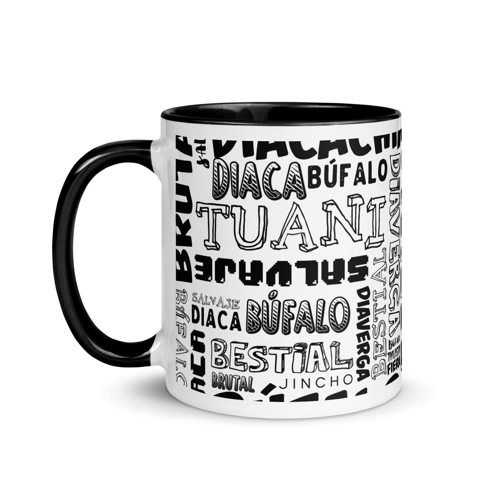 Nica words Mug with Color Inside