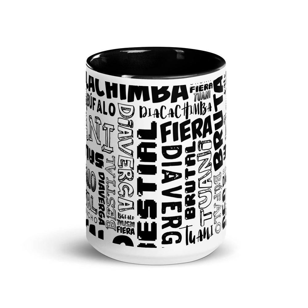 Nica words Mug with Color Inside