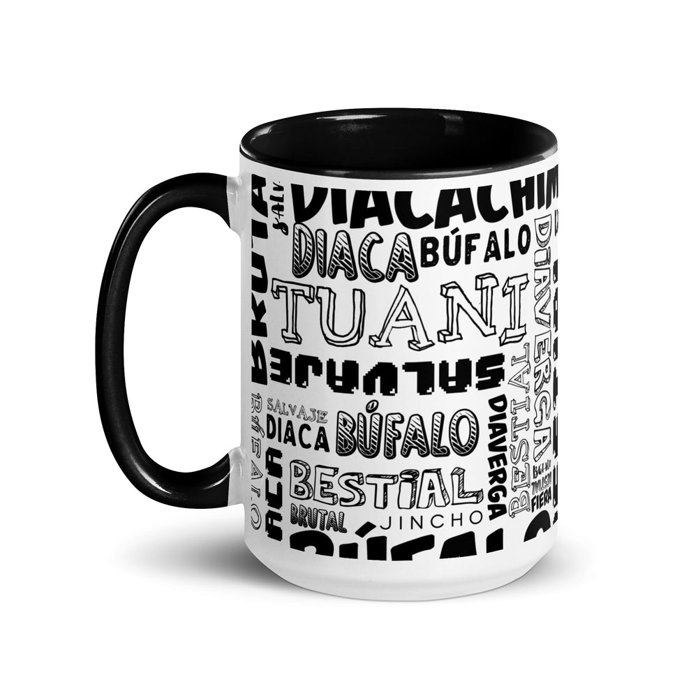 Nica words Mug with Color Inside