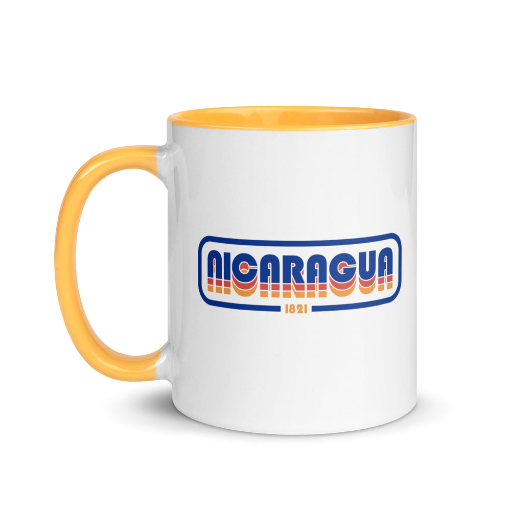 Nicaragua Retro Mug with Color Inside